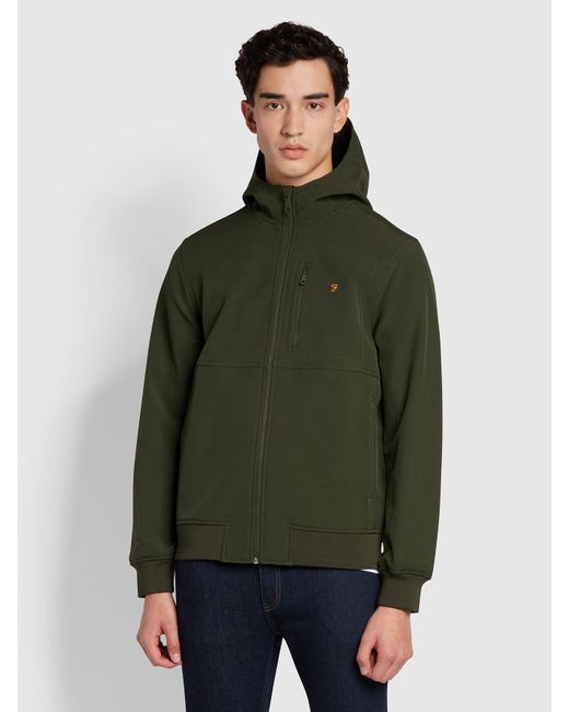 Farah Green Rudd Softshell Jacket for men