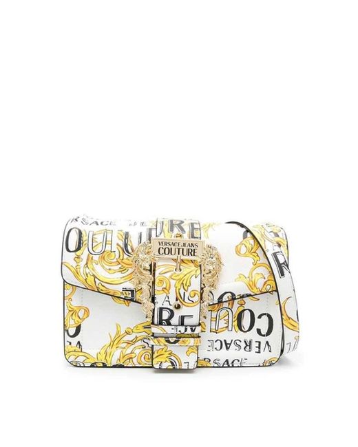 Versace Jeans Couture Borsa A Tracolla White/gold in Metallic | Lyst
