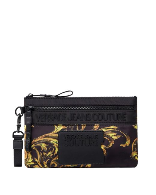 Versace Jeans Couture Pochette Range Iconic Logo in Black for Men | Lyst