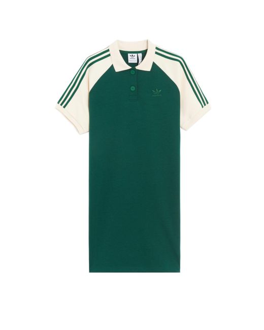 adidas Polo Shirtdress Verde in Green Lyst