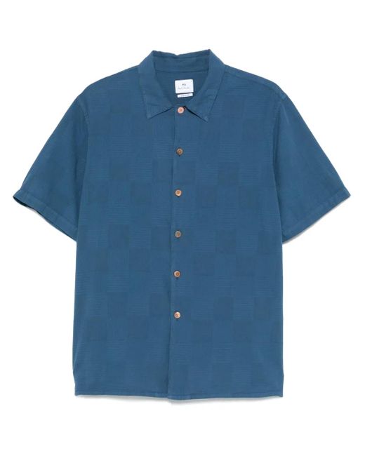 Paul Smith Blue Textured Shirt for men