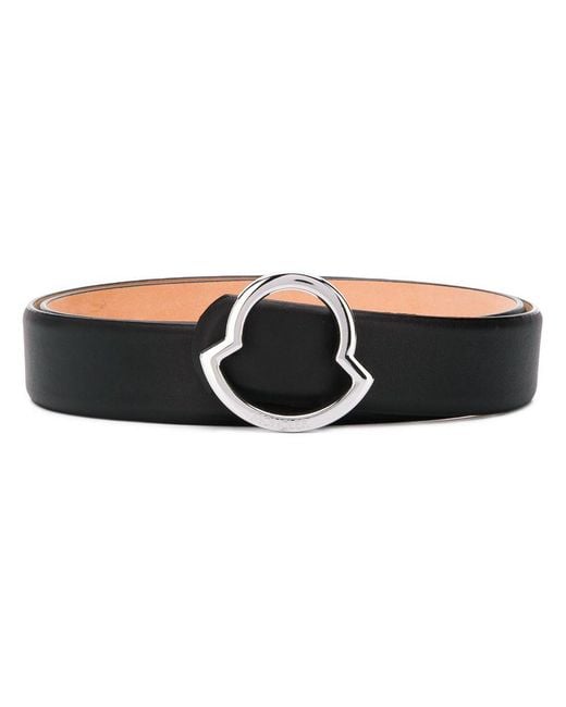 Moncler Black Logo Buckle Belt for men