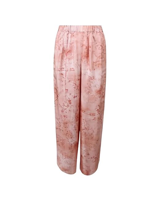 Max Mara Pink Mxmzirlo Wide-Leg Trousers