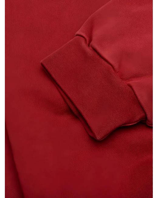 Willy Chavarria Red Community Center Crew-Neck Sweatshirt