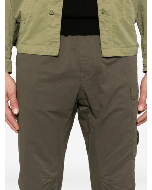 C P Company Gray Patch-Pocket Trousers for men