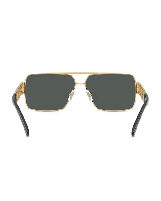 Versace Gray Pilot Sunglasses for men