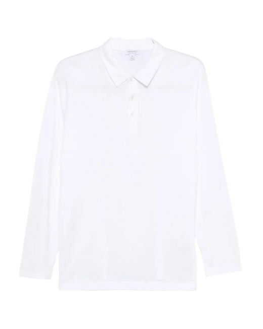 Polo Con Botones Sunspel de hombre de color White