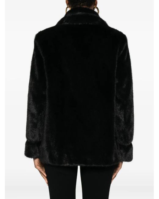 Twinset Black Double-Breasted Coat
