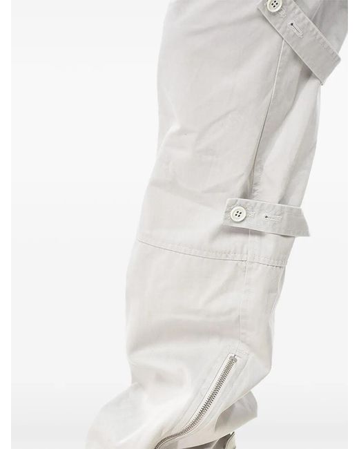 Off-White c/o Virgil Abloh Gray Ankle-Zip Cargo Pants for men