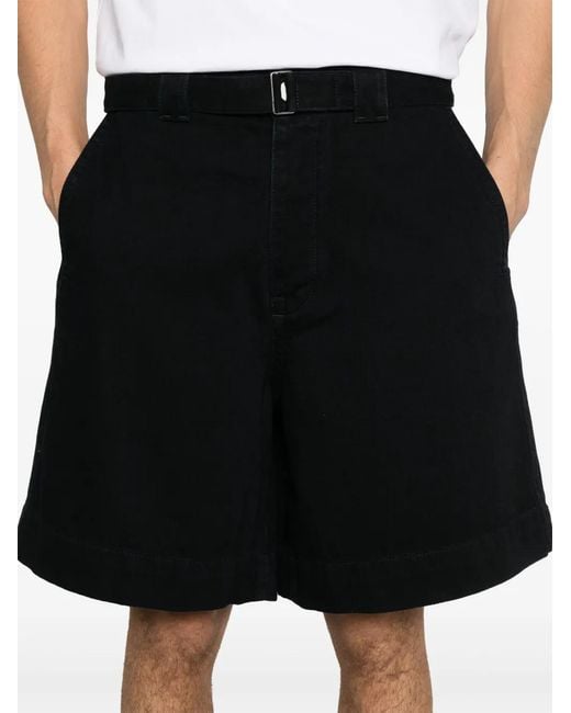 Rohe Black Belted Shorts for men