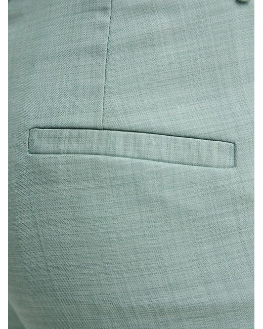 SIMONA CORSELLINI Blue Pantalon De Costume À Plis Marqués