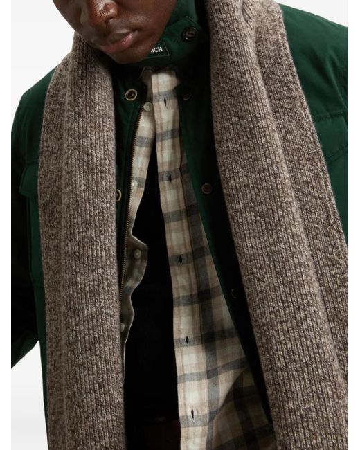 Woolrich Green Button-Fastening Flap-Pocket Jacket for men