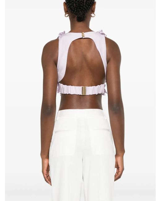 Aje. Pink Splendour Cropped Top