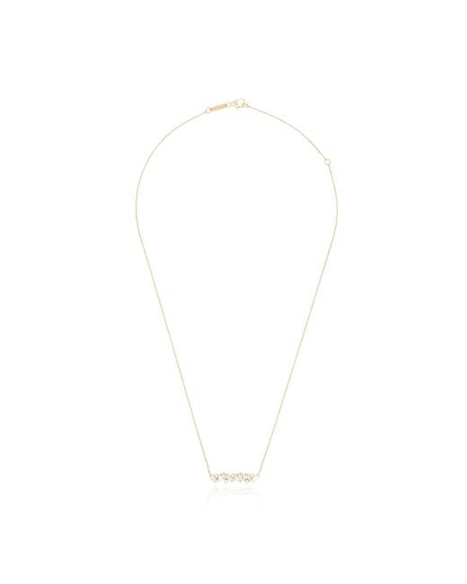 Suzanne Kalan White Sparkler Bar 18Kt Diamond Necklace