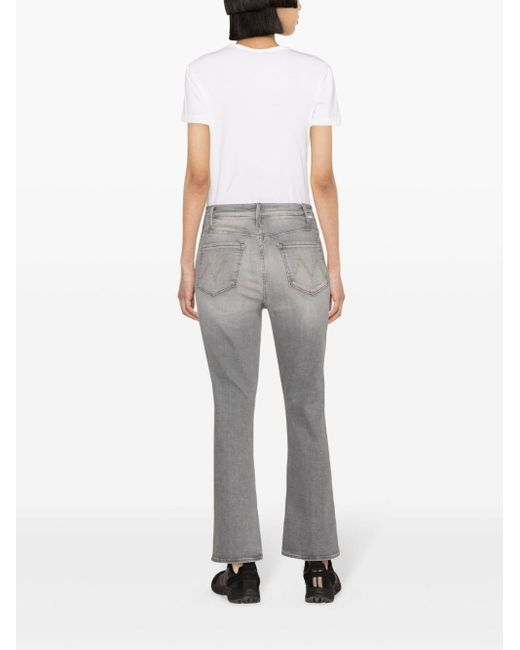 Mother Gray The Hustler Mid-rise Flared Jeans