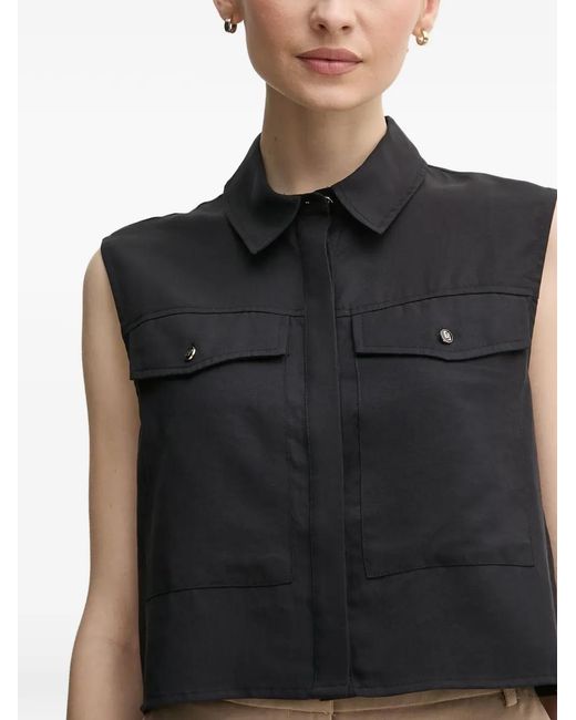 GAUDI Black Cest-Pocket Shirt