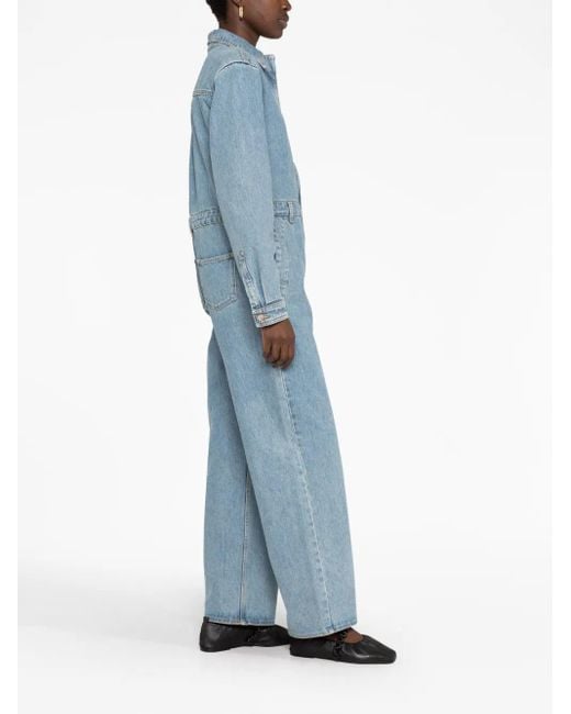 Loulou de Saison Blue Panay Denim Jumpsuit