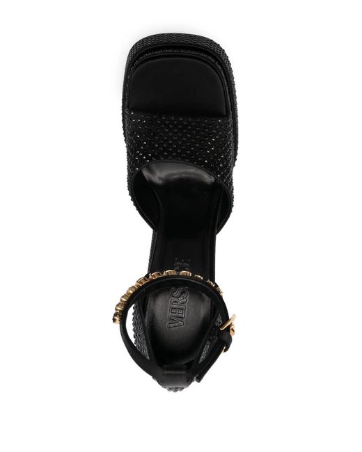 Versace Black Medusa Aevitas Platform Sandals