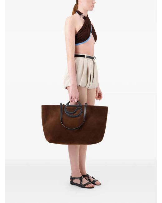 Coperni Natural Pleated Wool Shorts