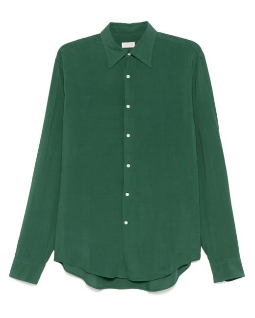 メンズ Fursac ポインテッドカラー シャツ Green