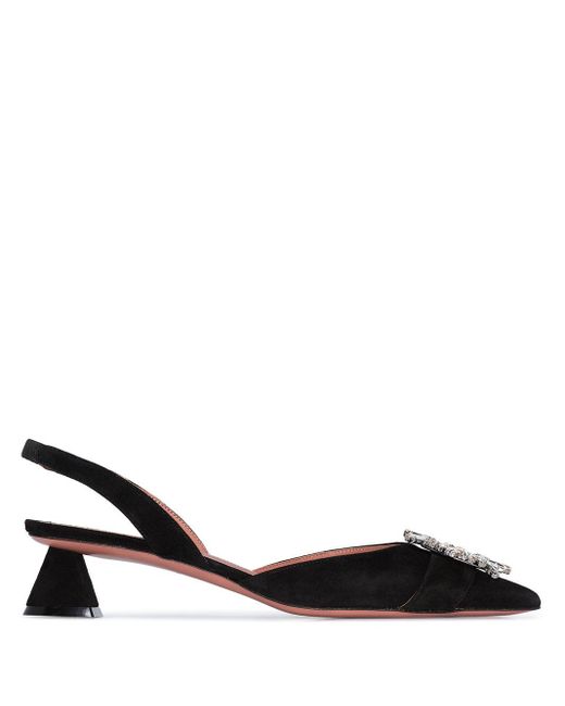 AMINA MUADDI Black Begum 40mm Slingback Pumps