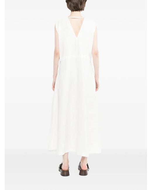 Litkovskaya White Layered Embroidered Dress