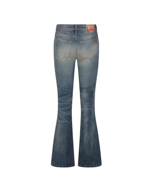 DIESEL Blue 1969 D-Ebbey Bootcut Low-Waist Jeans