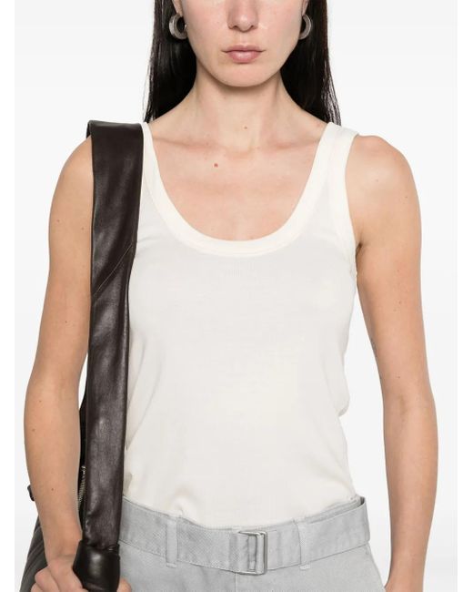 Lemaire White Cotton Tank Top