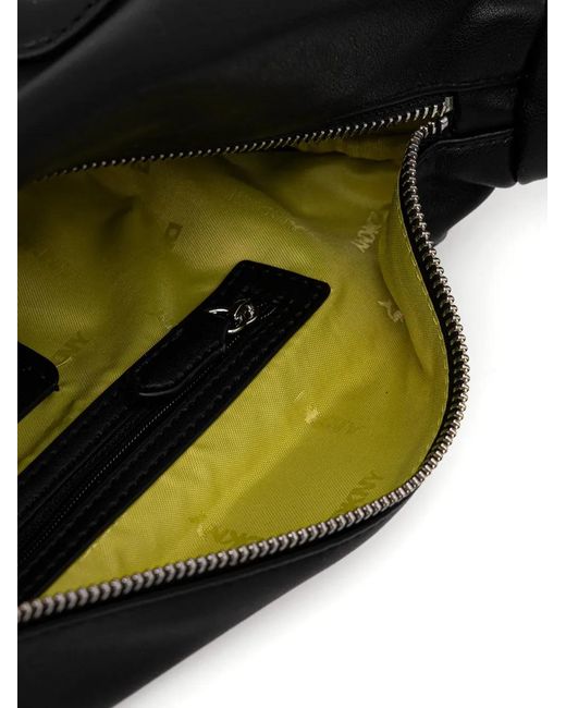 DKNY Black Embossed-Number Shoulder Bag