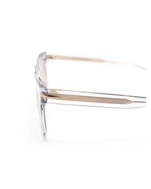 David Beckham White Db 7000 Square-Frame Sunglasses for men