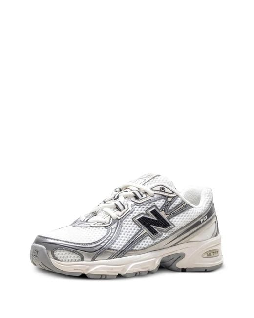 New Balance White 740 Mesh Sneakers for men