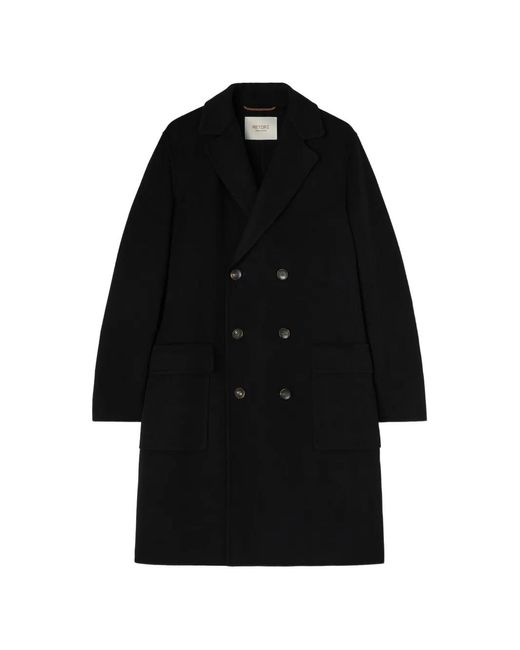 RETORI Black Manteau À Boutonnière Croisée for men
