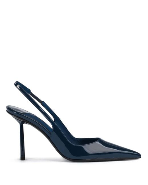 Le Silla Blue 80Mm Bella Slingback Pumps