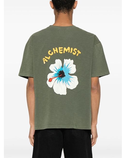T-shirt con stampa grafica di Alchemist in Green da Uomo