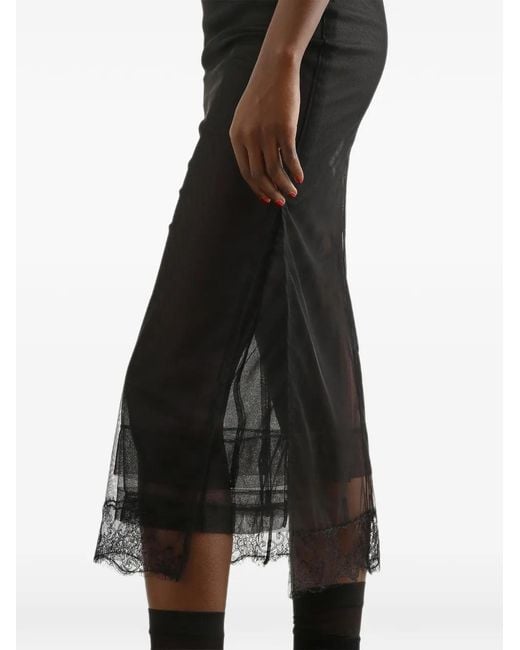 Dolce & Gabbana Black Tulle Skirt