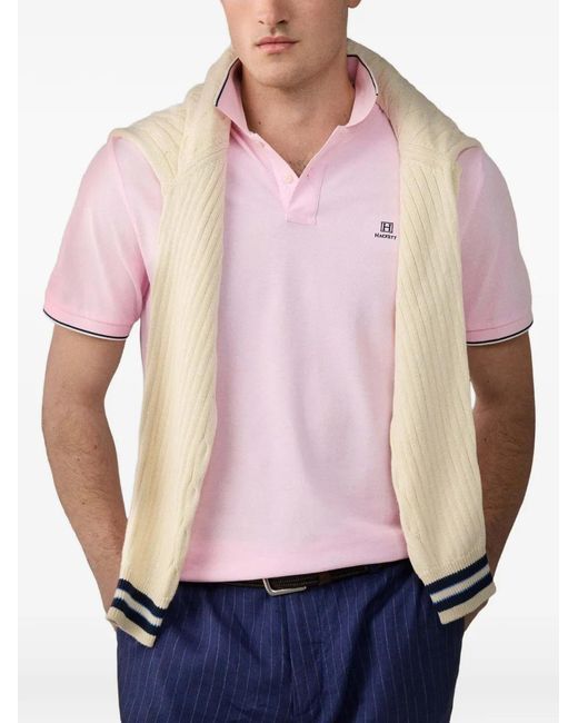 Polo Heritage H Hackett de hombre de color Blue