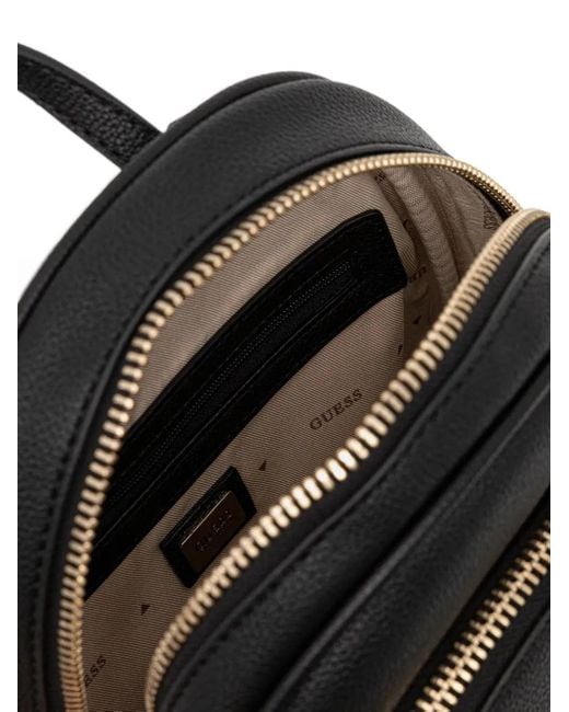 Guess Black Rucksack mit Logo-Schild