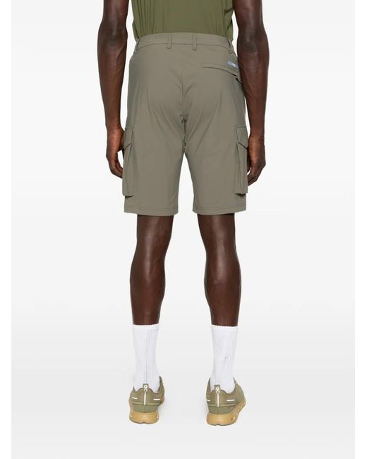 People Of Shibuya Gray Cargo-Pocket Shorts for men