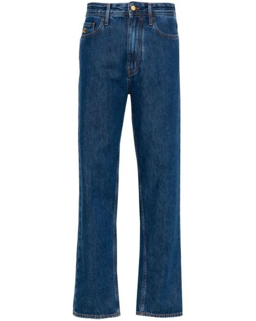 Jacob Cohen Blue Jane Mid-rise Straight-leg Jeans