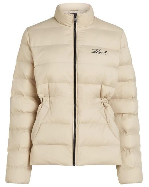 Karl Lagerfeld K/signature パデッドジャケット Natural