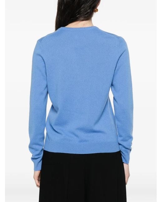 Bompard Blue Round-Neck Sweater
