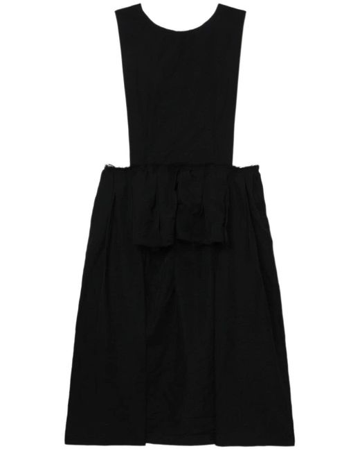 COMME DES GARÇON BLACK Black Cut-out Midi Dress