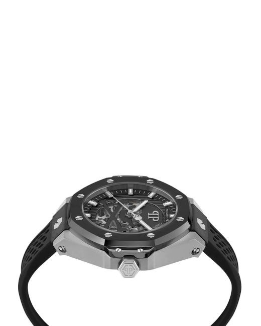 Philipp Plein Black Keleton Royal 44Mm for men