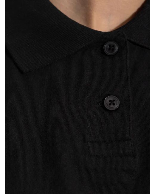 Alexander Wang Poloshirt Met Korte Mouwen in het Black