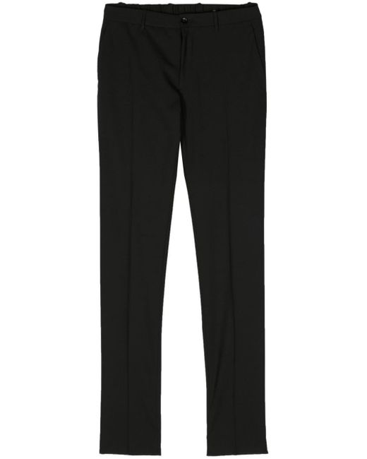 Incotex Black Internal-drawstring Tailored Trousers for men
