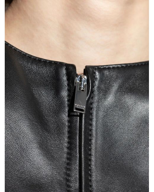Top sin mangas con cremallera Alexander McQueen de color Black