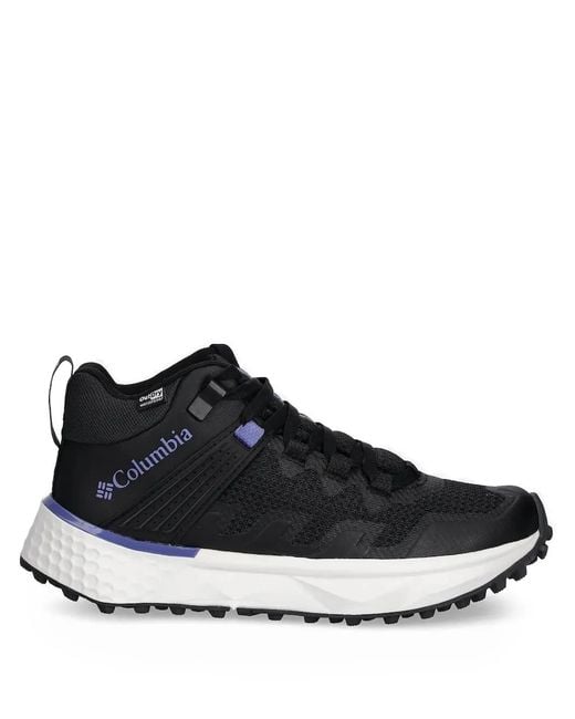 Columbia Black Facet 75 Mid Trail-Running Textile Sneakers