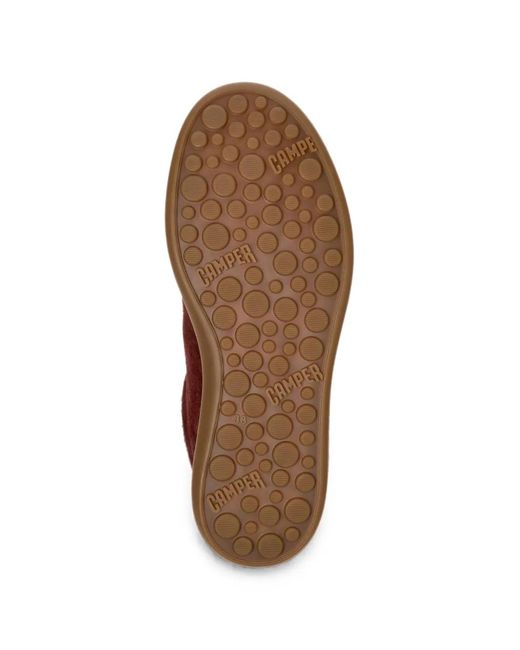 Camper Brown Pelotas Soller Nubuck Leather Sneakers
