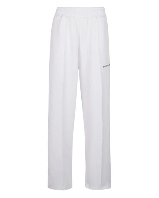 hinnominate White Logo-Print Pants