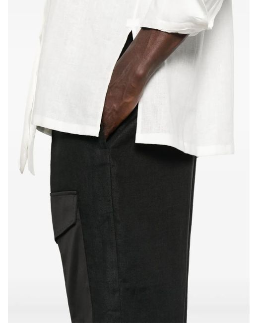 Setchu Black Cropped Trousers